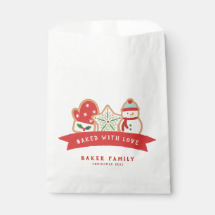 Papel Gingerbread Cookie Horneado con Bolsa de Favor d