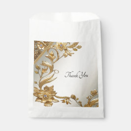 Papel Golden Wavy deja bolsa de favoritas florales