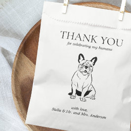 Papel Gracias Mascota de trato de perro dibujar bolsa de