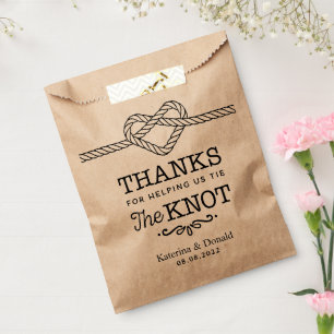 Papel Gracias Vinculamos La Bolsa De Favor De La Boda De