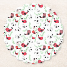 Hermosos posavasos desechables con tema de pájaros
