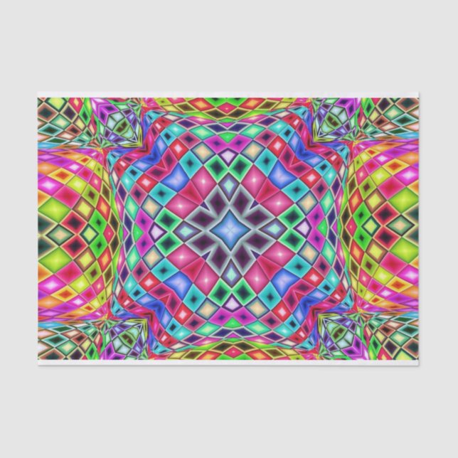 papel higiénico caleidoscopio psicodélico (Anverso)