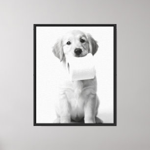 Papel Higiénico de Cachorro Retriever Dorado Arte