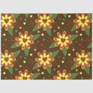 papel higiénico de corazones de flores