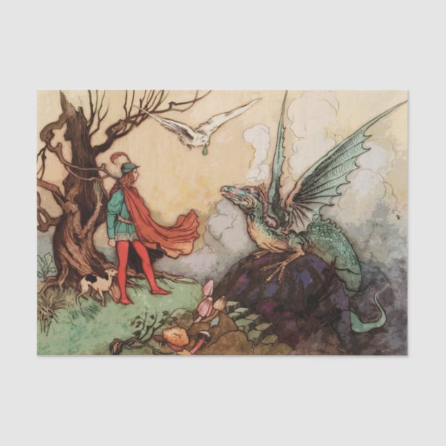 papel higiénico de cuento de hadas de dragón (Anverso)