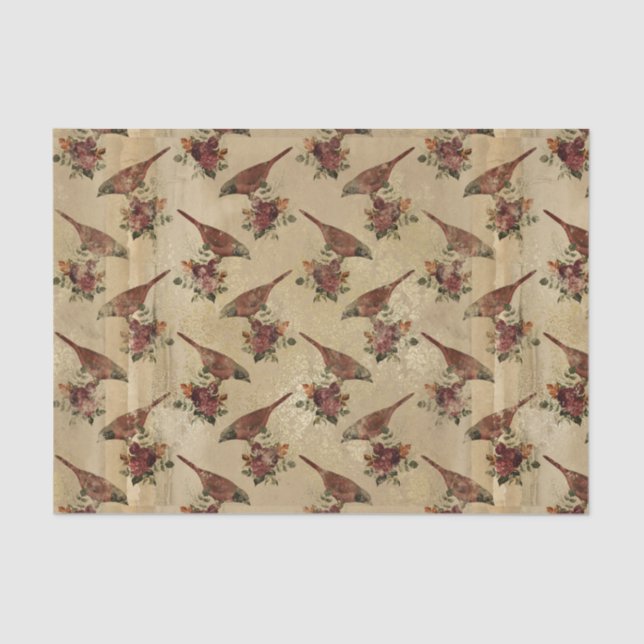 Papel higiénico de desconchamiento de ájaros de pá (Anverso)