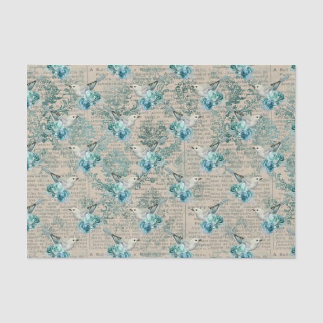 Papel higiénico de desconchamiento de ájaros de pá (Anverso)