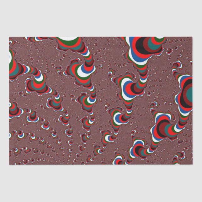 Papel higiénico de fractales de navidades (Anverso)