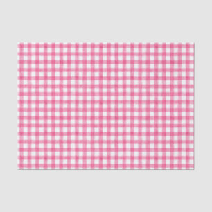 Papel higiénico de Gingham de color rosa