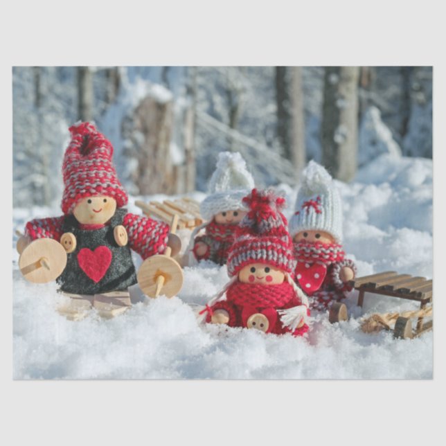 papel higiénico de gnomos de invierno (Anverso)