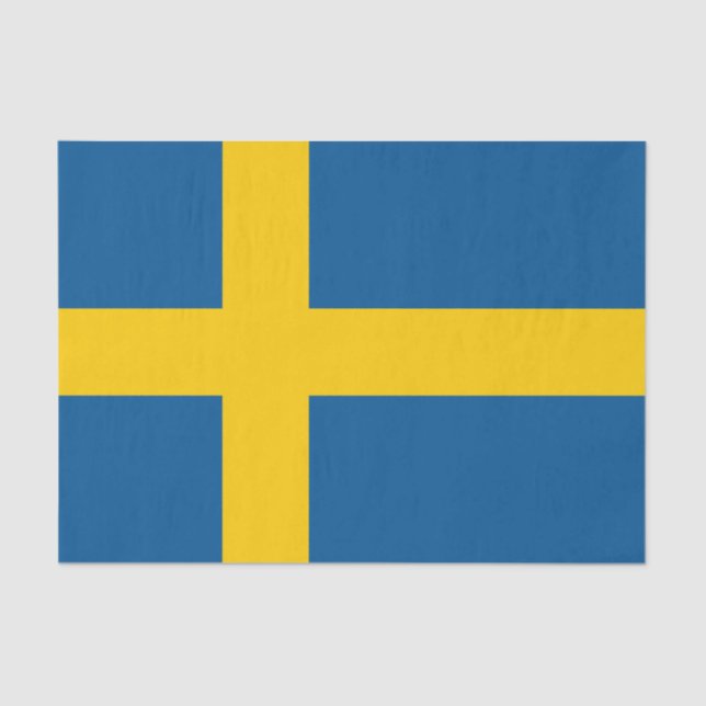 Papel higiénico de la bandera sueca/decoración de  (Anverso)