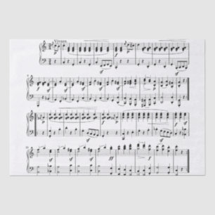 papel higiénico de la partitura clásica