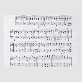 papel higiénico de la partitura clásica