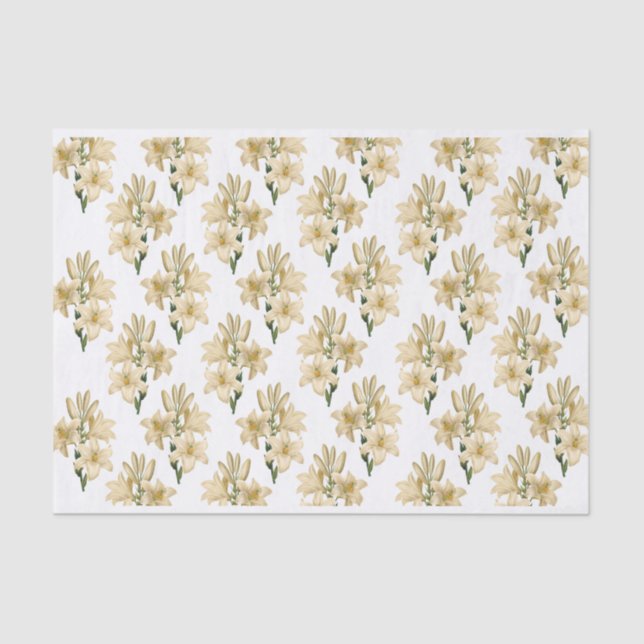 Papel higiénico de las flores de cosecha 1 (Anverso)