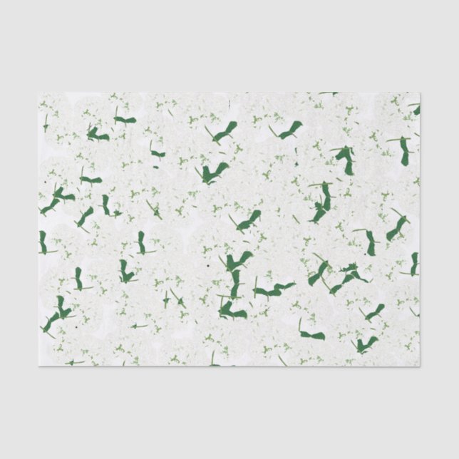 Papel higiénico de las hortenas blancas (Anverso)