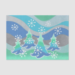 Papel higiénico de los árboles de invierno