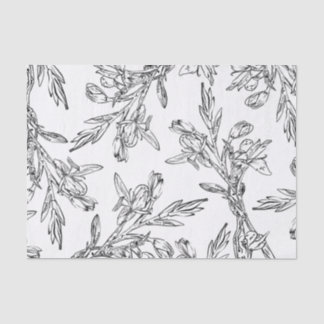 Papel higiénico de patrón de diseño floral