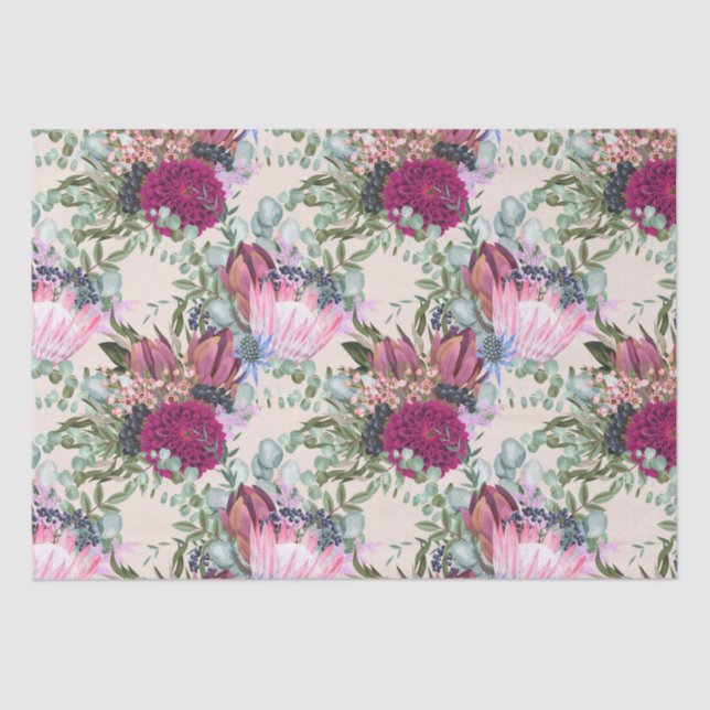 Papel higiénico de patrón floral (Anverso)