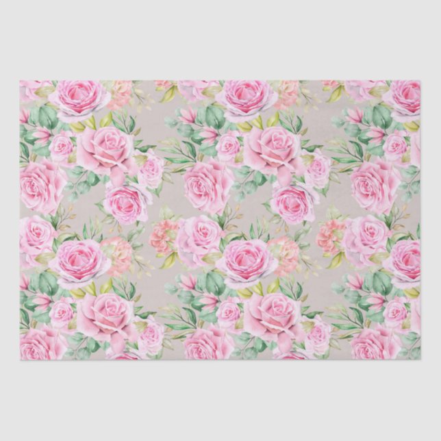 Papel higiénico de patrón floral (Anverso)
