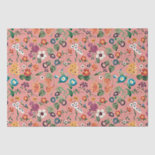 Papel higiénico de patrón floral