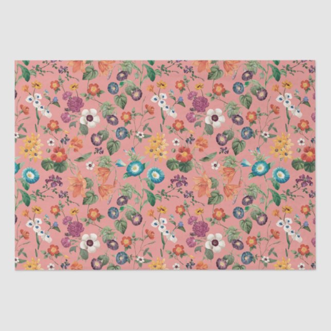 Papel higiénico de patrón floral (Anverso)