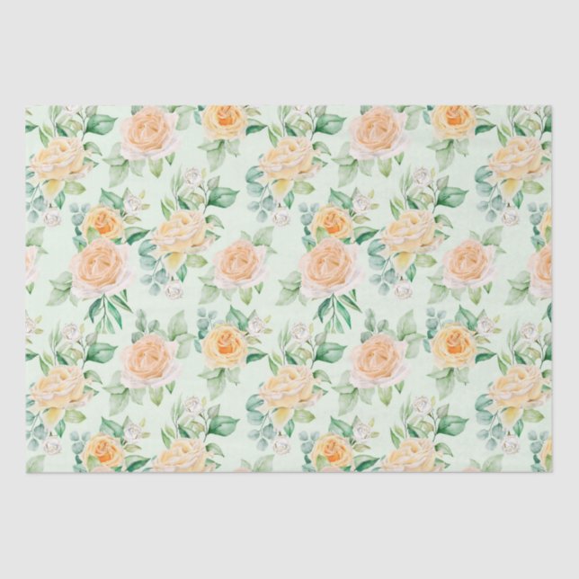 Papel higiénico de patrón floral (Anverso)