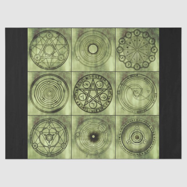 papel higiénico de símbolos de alquimia (Anverso)