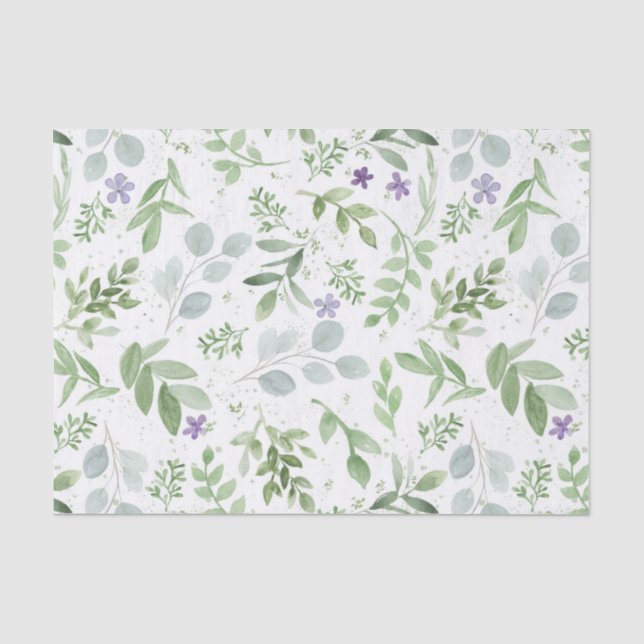 Papel higiénico de vegetación y lavanda (Anverso)