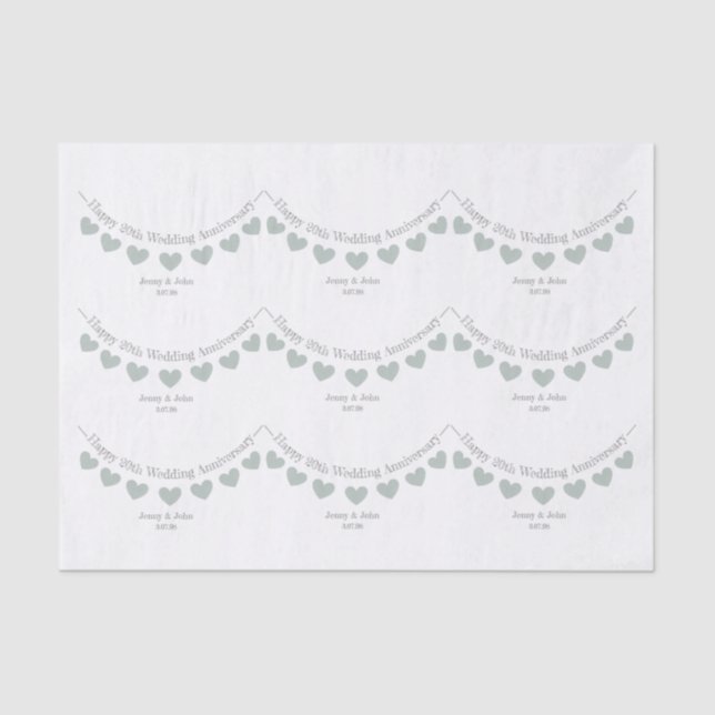 Papel higiénico del 20° aniversario del Boda de Ch (Anverso)