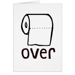 Papel higiénico del TP sobre tarjeta