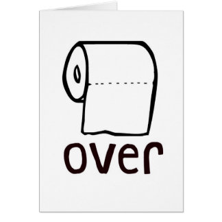 Papel higiénico del TP sobre tarjeta