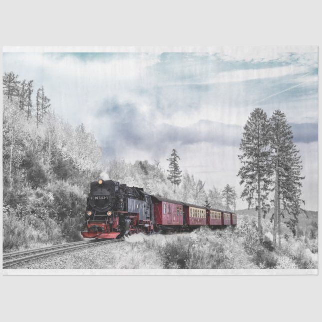 papel higiénico del tren de invierno (Anverso)