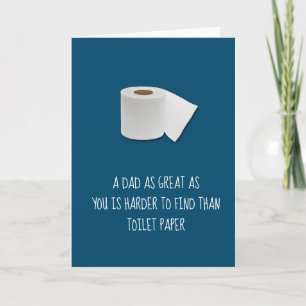 Papel Higiénico Divertida Tarjeta del Día del Padr