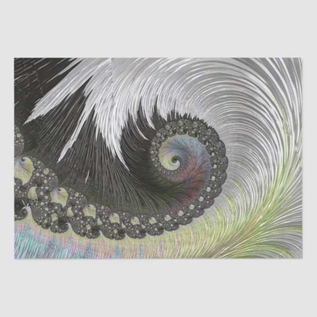 Papel higiénico en espiral de la fantasía psicodél (Anverso)