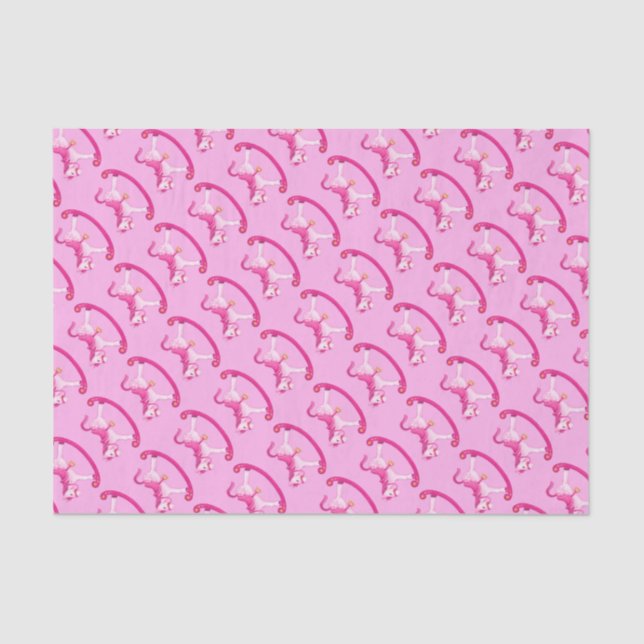 Papel higiénico rosado para el jurel de color agua (Anverso)