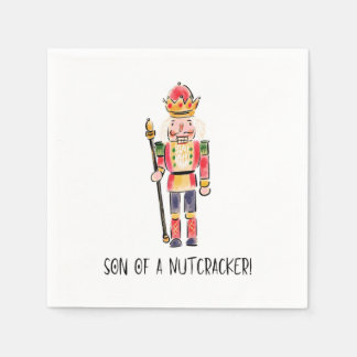 Papel Hijo de una servilleta de cóctel de un nutcracker