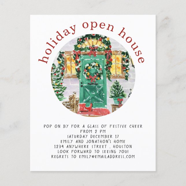PAPEL | Holiday Open House Fiesta Red Flyer (Frente)