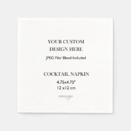 Papel Impresión de la servilleta de cóctel personalizado