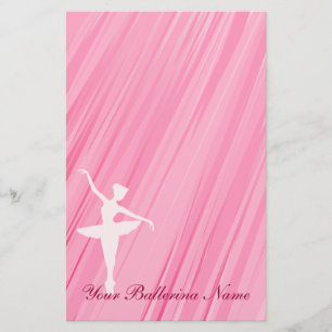 Papel inmóvil de la silueta de la bailarina
