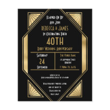 PAPEL | Invitación a 40 años del Art Deco Ruby