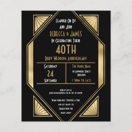 PAPEL | Invitación a 40 años del Art Deco Ruby