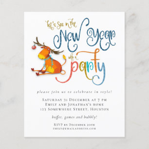 PAPEL   Invitación a Fiesta de Año Nuevo de Purpur
