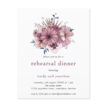 PAPEL | Invitación a la cena de Purple Florals