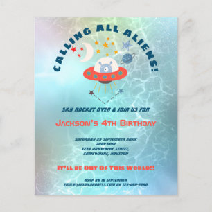 PAPEL Invitación a la cuarta fiesta de cumpleaño