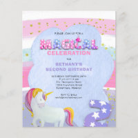 PAPEL | Invitación de 2º cumpleaños mágica de Unic
