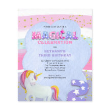 PAPEL | Invitación de tercer cumpleaños mágica de