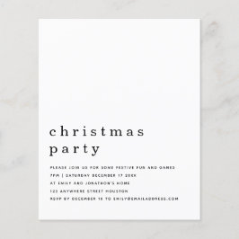 PAPEL | Invitación mínima de Fiesta de Navidades b