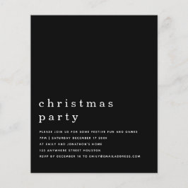 PAPEL | Invitación mínima de Fiesta de Navidades b