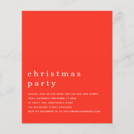 PAPEL | Invitación mínima de Fiesta de Navidades b