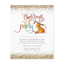 PAPEL | Invitación para Ciervo de Fiesta de Navida